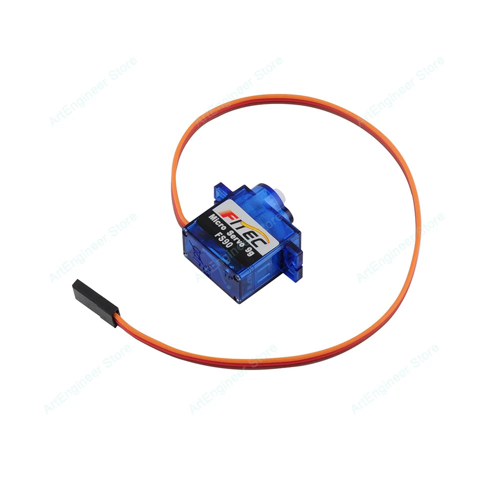 9g Micro Servo Motor Feetech FS90 4.8V 6V Servo Arm 120 Degree for Remote Control Helicopter Drones Arm RC Cars DIY Robot Toy