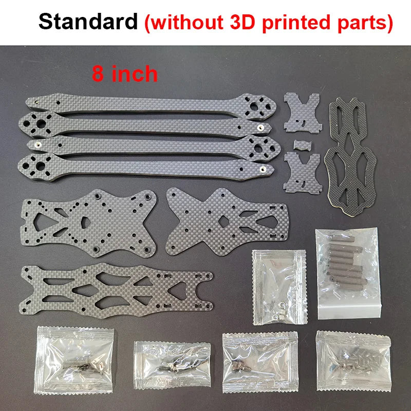 RC Frame Kit 8 Inch 362mm 9 Inch 390mm Carbon Fiber Quadcopter 5mm Arm For APEX FPV Freestyle RC FPV Racing Drone Aircraft Model