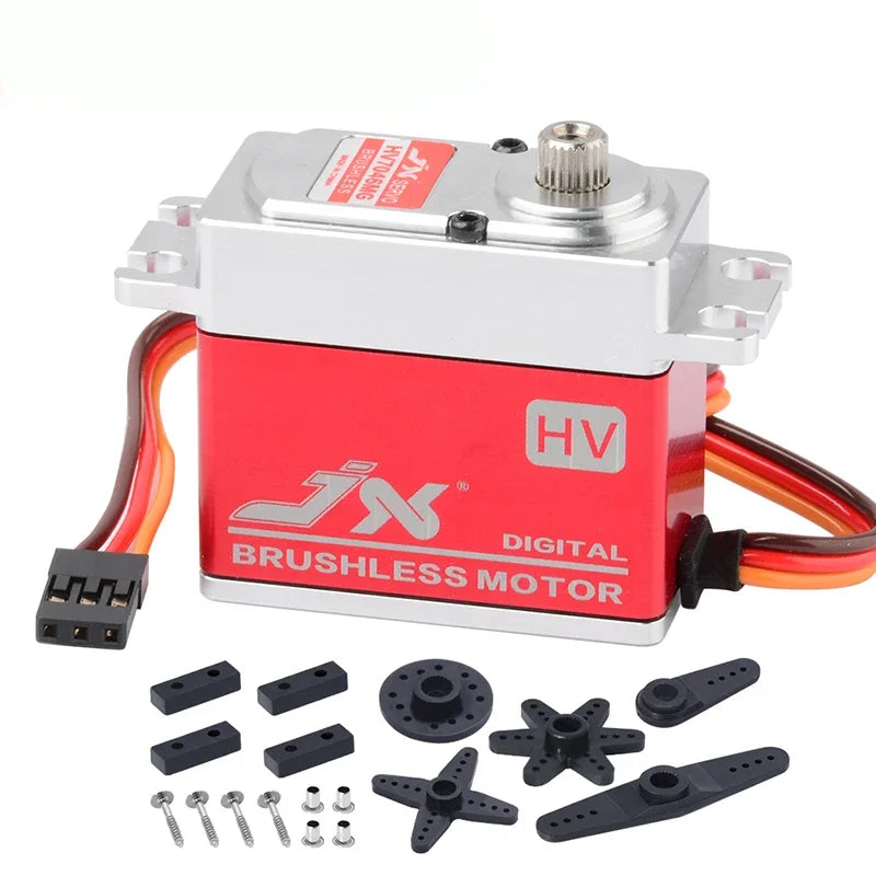 JX Servo BLS-HV7032/7046MG Brushless Motor Large Torge Full Metal CNC HV Digital Servo For RC Car Helicopter Drone Airplane Part