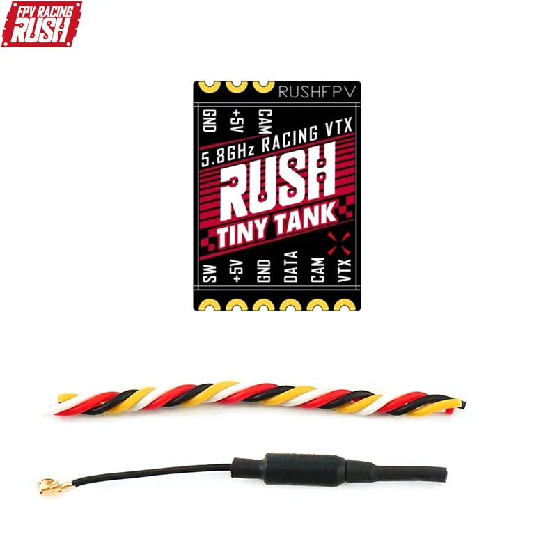 RUSH TINY TANK Nano VTX 48CH 350mW Transmitter 5V Input w/ LED Expansion Board FPV Transmitter for RC FPV Racing Drone