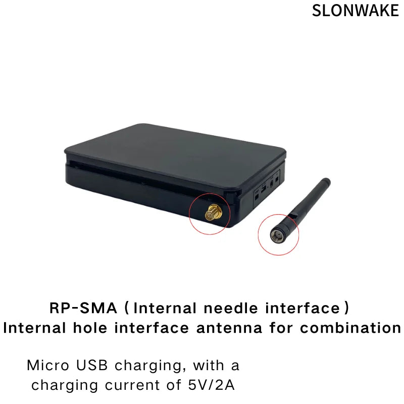 SLONWAKE 5.8G 56CH FPV 5 inch Monitor large capacity versionwith 5000mAH battery  800*480px For RC Multicopter FPV Drone