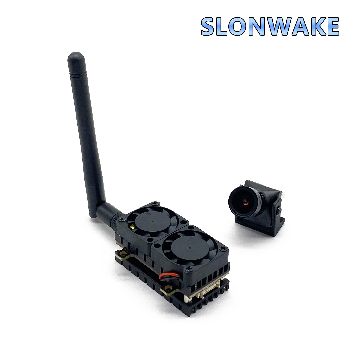 SLOMWAKE FPV 30KM 48CH 5.8G 5.5W VTX Transmitter CMOS 1800TVL Starlight Night Vision Camera with 3-inch Monitor for RC Drones